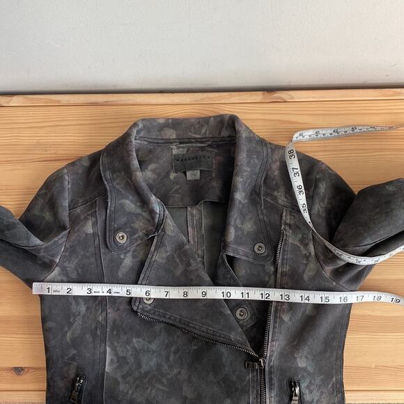 Marrakech Marni Scuba Moto Jacket Grey Antique Floral S - Picture 9 of 10